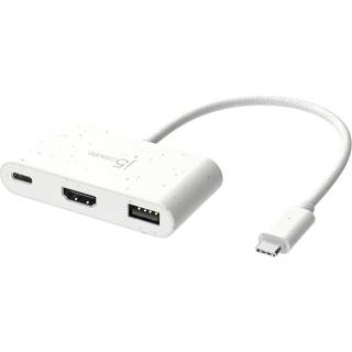 J5 USB-C multi adapter - hvid