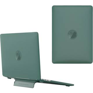 Macbook Pro 13 (2016-2022) Plastik Cover m. Ståfunktion - Frosted Grøn