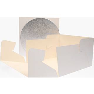 Kageboks med Rund Kageplade, 25 x 25 x 15 cm – FunCakes