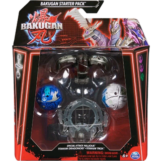 Bakugan Starter Pack Special Attack Nillious with Titanium Dragonoid & Titanium Trox