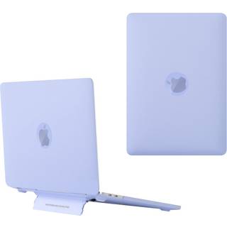 Macbook Pro 13 (2016-2022) Plastik Cover m. Ståfunktion - Frosted Lilla