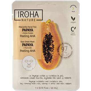 IROHA NATURE Peeling AHA Papaya Face Sheet Mask