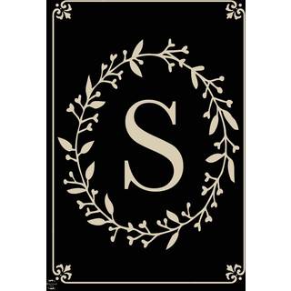 Briarwood Lane Classic Monogram Letter S Garden Flag Everyday 18 """" X 12.5 """"