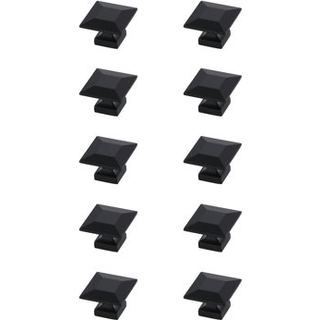 Cecil 1.3 """" Matte Black Square Knob Multipack (S?t p? 10)