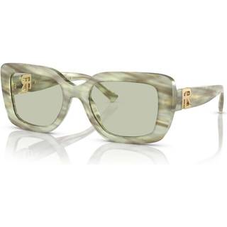 Ralph Lauren RL8217U THE NIKKI 6109/2 55 Solbriller Kvinder Grøn - Oyster Green Horn - 55mm