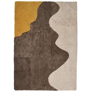 Gulvtæppe | River | Lammeskind | Korthåret Short Wool Curly Sheepskin River Design Rug