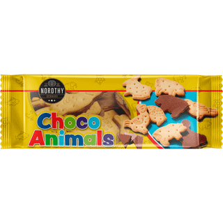 Choco Animals kiks med kakaobund 1 x 105 g
