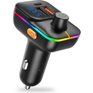 XO Billader 25W / FM Sender Bluetooth - Sort