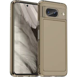 Google Pixel 8 Fleksibelt Clear Plastik Bagside Cover - Mørk Gennemsigtig