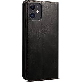 iPhone 13 Mini Top Button Læder Flip Cover m. Pung - Sort