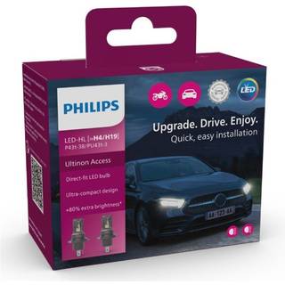 Philips Ultinon Access H4 / H19 LED pærer (2 stk.)