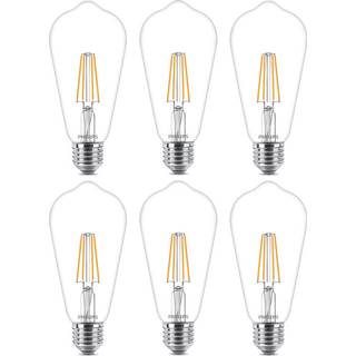 EFTERÅRSUDSALG - E27 - Philips LED Edison Pære 5.5W - 470lm