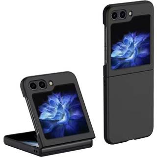 Samsung Galaxy Z Flip5 (5G) Gummibelagt Hård Plastik Bagside Cover - Sort