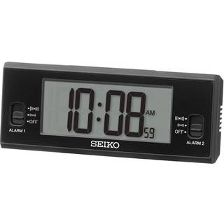 SEIKO Digital vækkeur med termometer og hygrometer - Sort