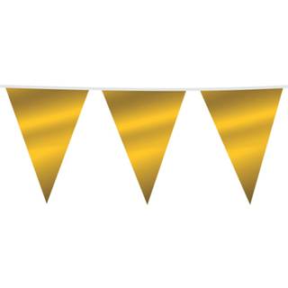 Stor guld vimpelguirlande, metallic