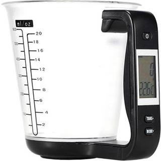 Digital Køkkenvægt med Målebæger TY-C01 - 1000g - Sort