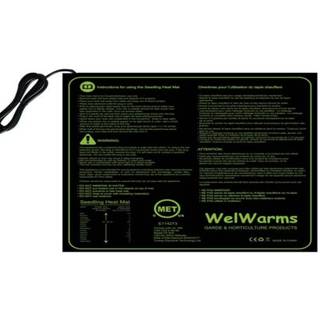 Varmemåtte - 45W, til forspiring af frø, 50 x 50 cm, 1,8 meter ledning