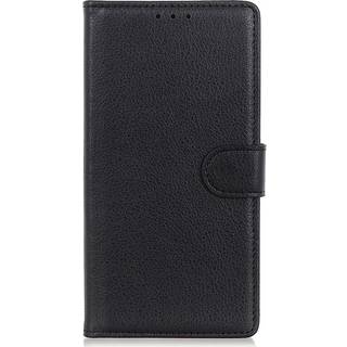 Google Pixel 8 Pro Litchi Læder Flip Cover m. Pung - Sort