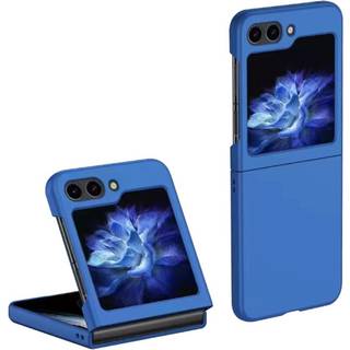 Samsung Galaxy Z Flip5 (5G) Gummibelagt Hård Plastik Bagside Cover - Blå