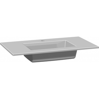 Scanbad Delta Ergo håndvask 80 cm porcelæn hvid