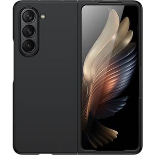 Samsung Galaxy Z Fold5 (5G) Gummibelagt Hård Plastik Bagside Cover - Sort