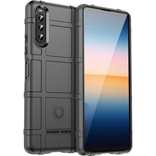 Sony Xperia 10 IV Rugged Shield TPU Cover - Sort