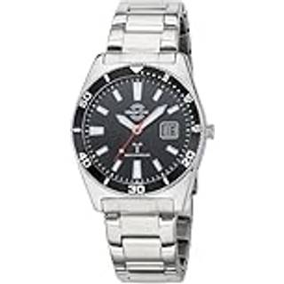 Master Time MTGA-10857-21M Funkuhr für Herren Super Power Stahl/Schwarz