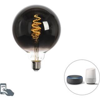 Smart E27 dæmpbar i Kelvin LED lampe G125 sort 4W 60 lm 1800-3000K
