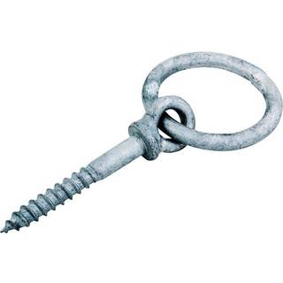 Gunnebo G006757120 Sløjfe skrue med ring, træ med gevind M12