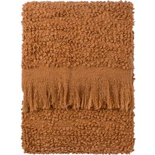 Yard Yard Ginger Brown Ulsmere Boucle Fringed Throw