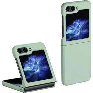 Samsung Galaxy Z Flip5 (5G) Gummibelagt Hård Plastik Bagside Cover - Mintgrøn