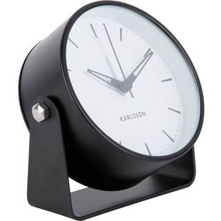 Karlsson Calm Alarm Clock Vækkeur KA5937BK - Unisex - 11 cm - Quartz