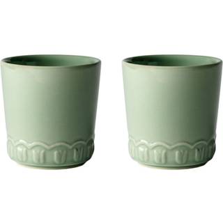 Potteryjo Tulipa Kop 20 Cl 2-pak - Kaffekopper Stentøj Verona Green - 025504-V2292