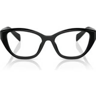 Prada Kvinde PR 21ZV 16K1O1 Optiske stel Acetat Sort Transparent Geometrisk Normal