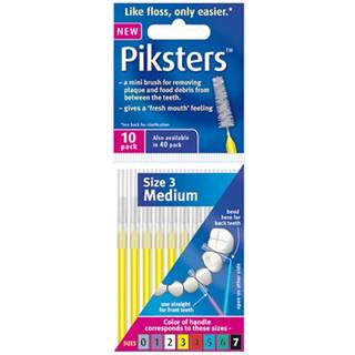 Piksters Mellemrumsbørster 10 stk. 0.5 mm. ISO 3 GUL