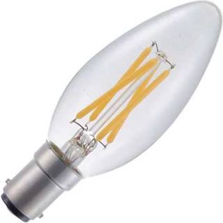 FORÅRSUDSALG - Ba15d - SPL Candle - Klar - 320lm - 2500K - CRI 93 - Dæmpbar