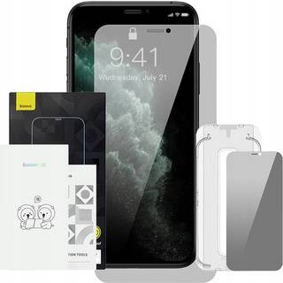 Baseus - Crystal Privacy Protection Tempered Glass 0 3mm for iPhone X XS