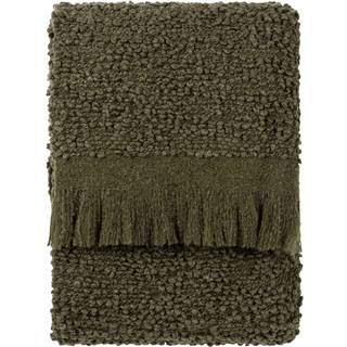 Yard Yard Lichen Green Ulsmere Boucle Fringed Throw