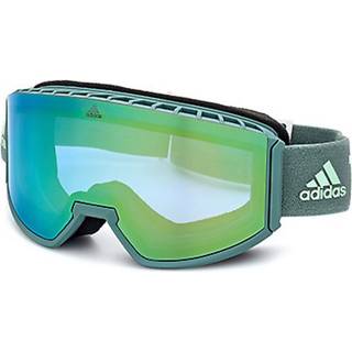 Adidas Sport Unisex SP0040 97Q Skibriller Plast Grøn Grøn Maske Spejlet