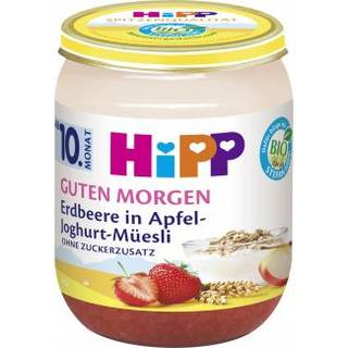 HiPP Økologisk Godmorgen yoghurt med mysli, jordbær og æble 87.19 DKK/1 kg (6 x 160.0g)