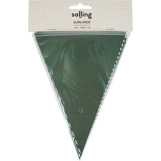 Salling guirlande med vimpelflag L: 4 meter - Grøn