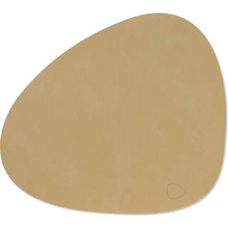 Lind Dna Curve M Dækkeserviet Nupo 31x35 Cm Kaki - Dækkeservietter & Coasters Genanvendt Læder Khaki - 992080