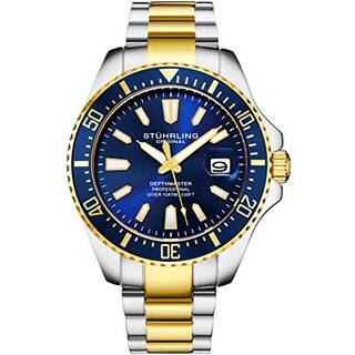 Stührling Depthmaster 3950A.5 - Herre - 42 mm - Analog - Quartz - Mineralglas