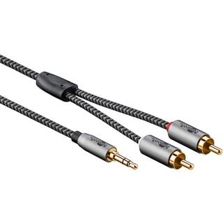 Goobay Aux stereo MiniJack Phono RCA kabel | 50 cm | PRIS-MATCH