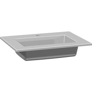 Scanbad Delta Ergo håndvask 60 cm porcelæn hvid