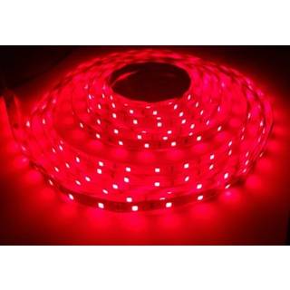 Rød 660nm 14W/m 24V LED strip - 5m, IP20, 60 LED pr. meter