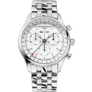 Frederique Constant Classics Chronograph FC-296SW5B6B - Herre - 40 mm - Analog - Quartz - Safirglas