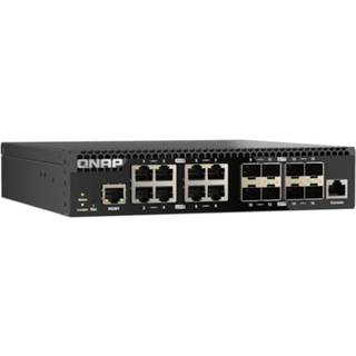 QNAP QSW-M3216R-8S8T Managed Switch 16 port of 10GbE port speed 8 port SFP+ 8 port 10gbE RJ45 half-rackmount design