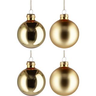 Decoris Julekugler Glas Guld - 10 stk