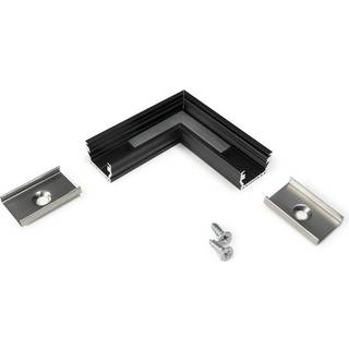 Vinkel til LED Profil UNI12 - 90° - Sort